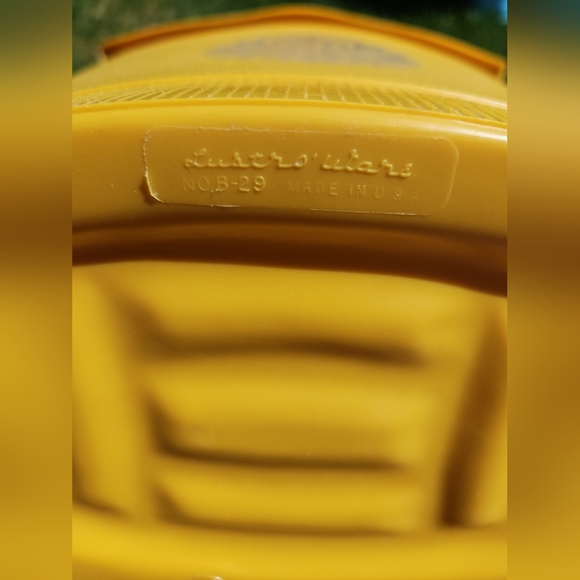 Lustro Ware Vintage MCM Retro Plastic Waste Basket Garbage Trash Bin Marigold - Picture 11 of 13